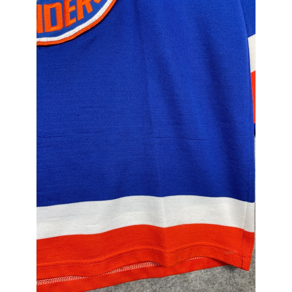 Vintage CCM NY Islanders Hockey Jersey Mens L Blue Orange White New York Read - Picture 6 of 16